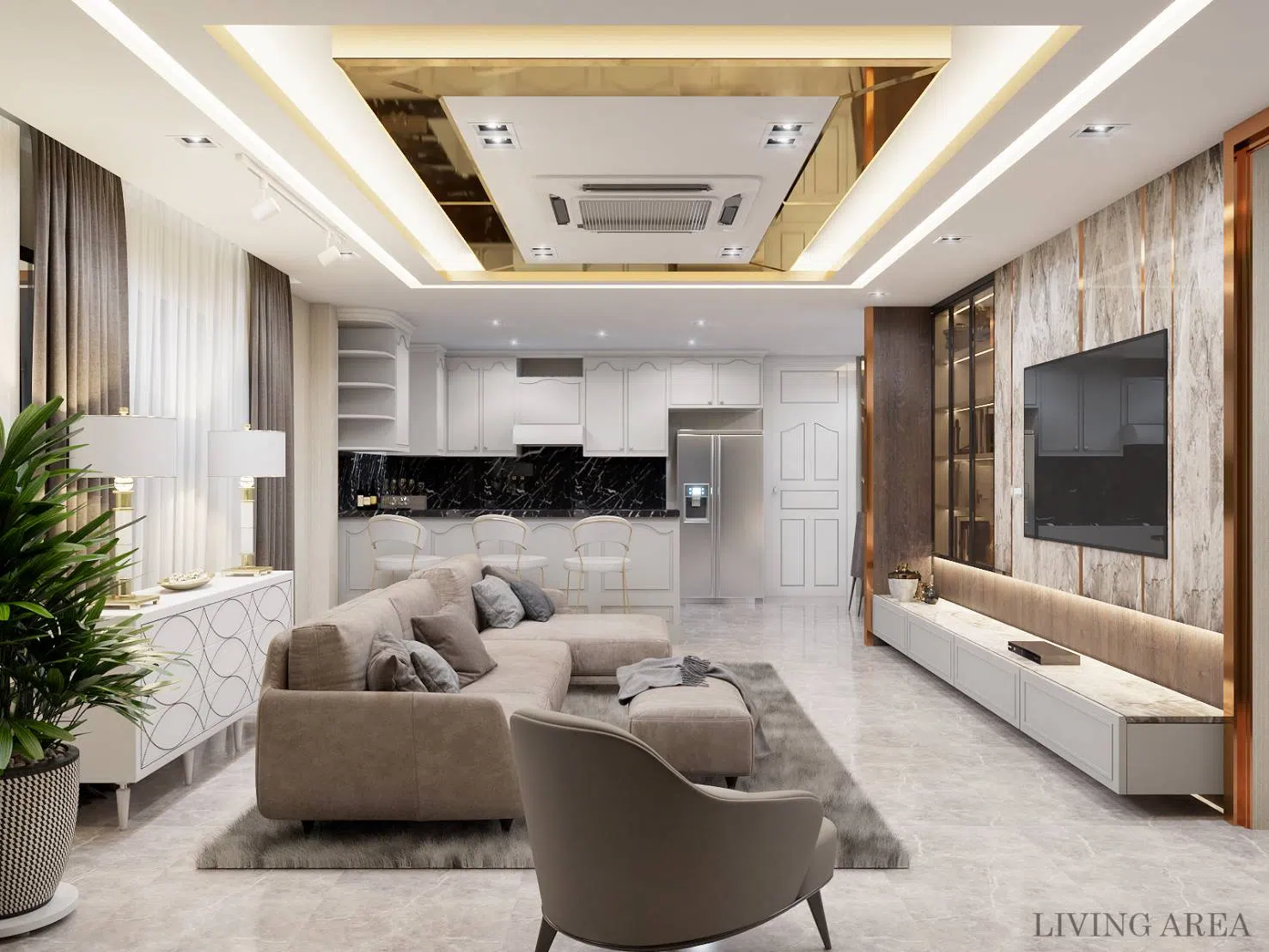 SK.5 interior design 3d perspective portfolio