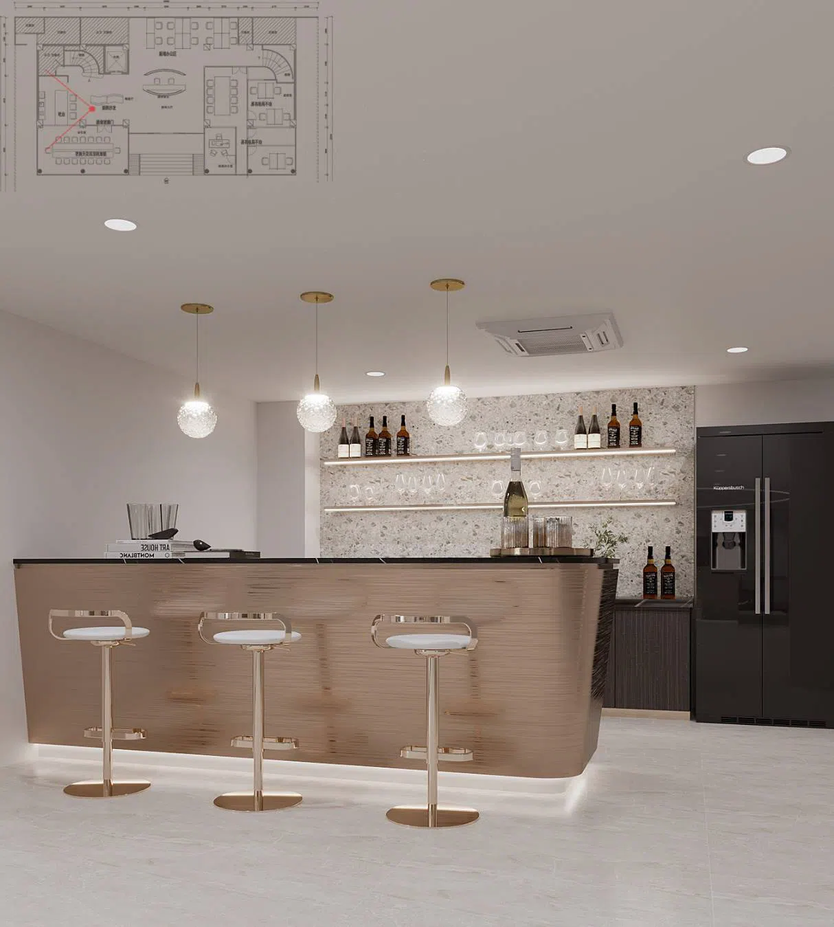 SK.5 interior design 3d perspective portfolio